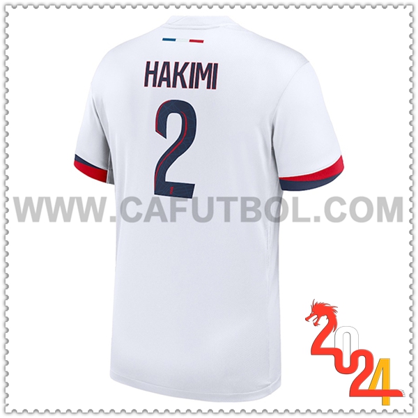 Segunda Camiseta Futbol PSG HAKIMI #2 2024 2025