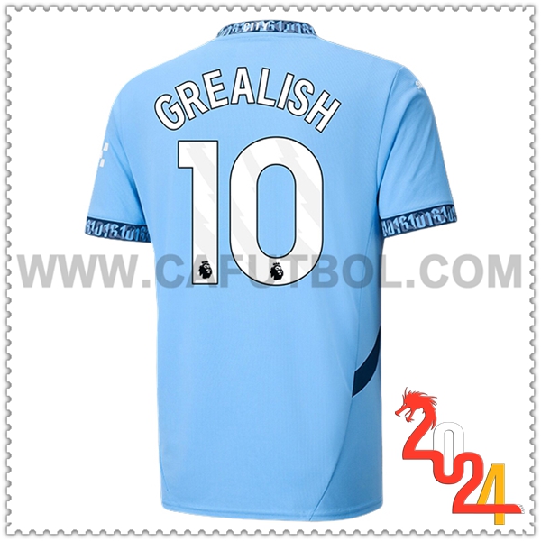 Primera Camiseta Futbol Manchester City GREALISH #10 2024 2025