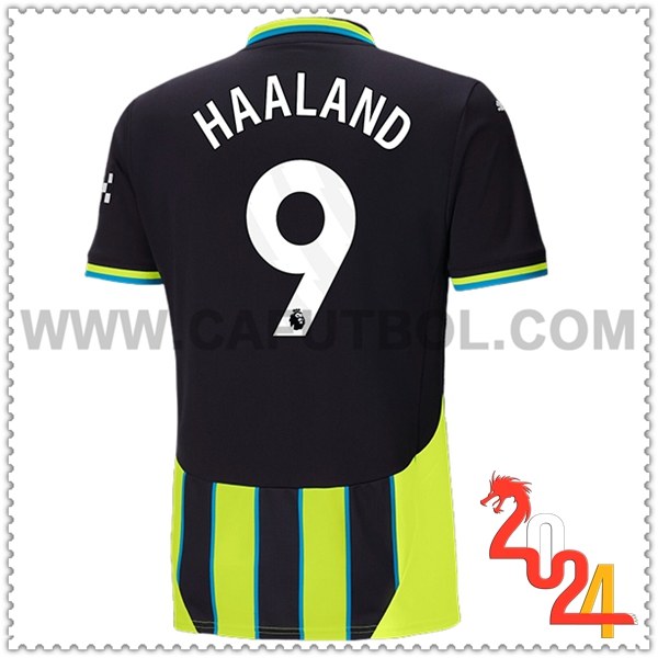 Segunda Camiseta Futbol Manchester City HAALAND #9 2024 2025