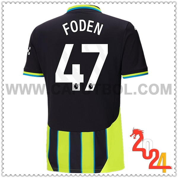 Segunda Camiseta Futbol Manchester City FODEN #47 2024 2025