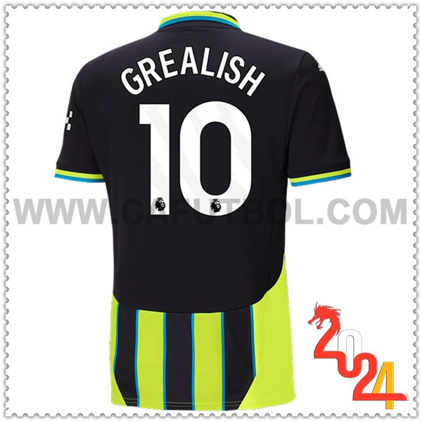 Segunda Camiseta Futbol Manchester City GREALISH #10 2024 2025