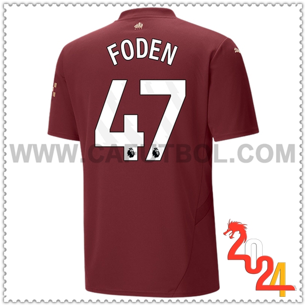 Tercero Camiseta Futbol Manchester City FODEN #47 2024 2025