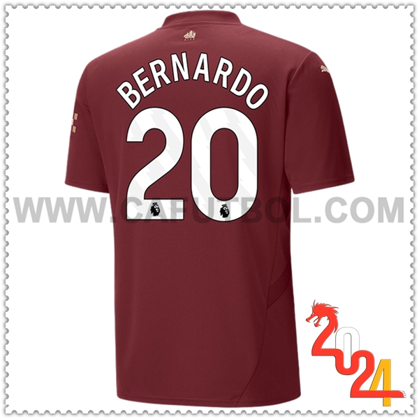 Tercero Camiseta Futbol Manchester City BERNARDO #20 2024 2025