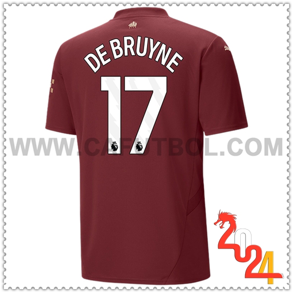 Tercero Camiseta Futbol Manchester City DE BRUYNE #17 2024 2025