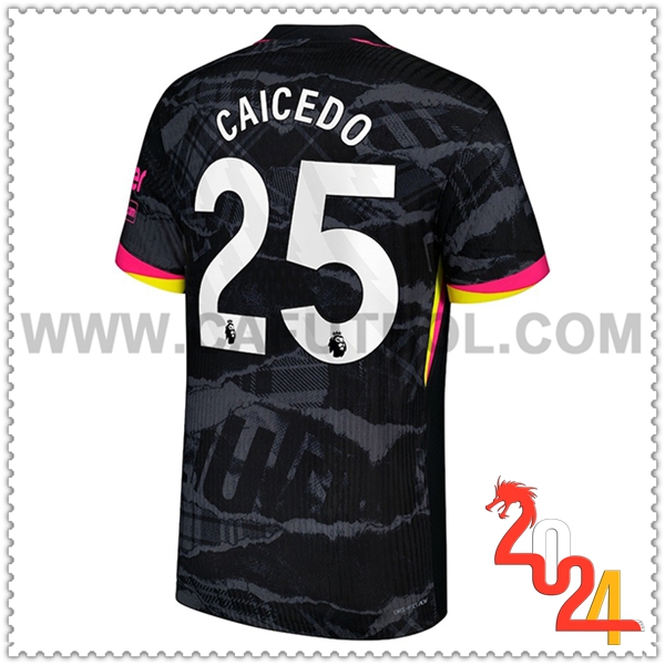 Tercero Camiseta Futbol FC Chelsea CAICEDO #25 2024 2025