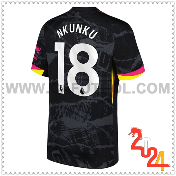 Tercero Camiseta Futbol FC Chelsea NKUNKU #18 2024 2025