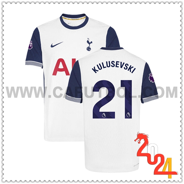 Primera Camiseta Futbol Tottenham Hotspur KULUSEVSKI #21 2024 2025