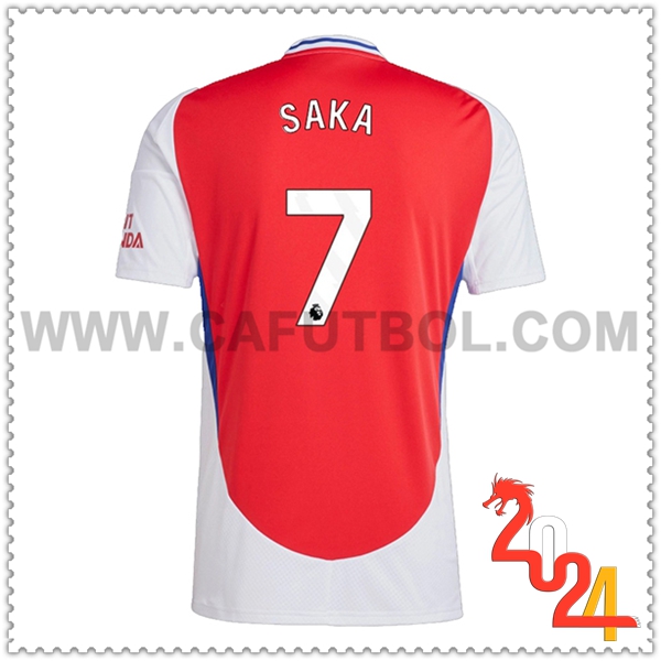 Primera Camiseta Futbol Arsenal SAKA #7 2024 2025