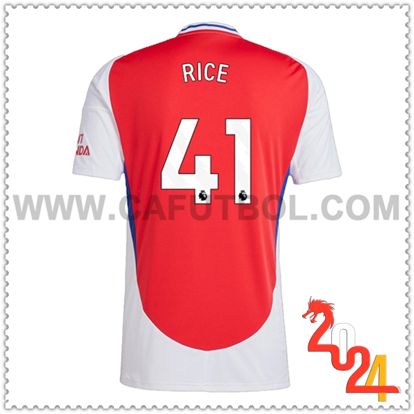 Primera Camiseta Futbol Arsenal RICE #41 2024 2025