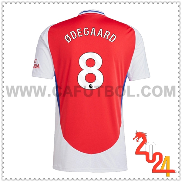 Primera Camiseta Futbol Arsenal ØDEGAARD #8 2024 2025