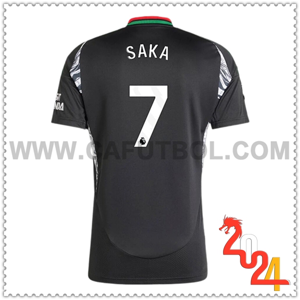 Segunda Camiseta Futbol Arsenal SAKA #7 2024 2025