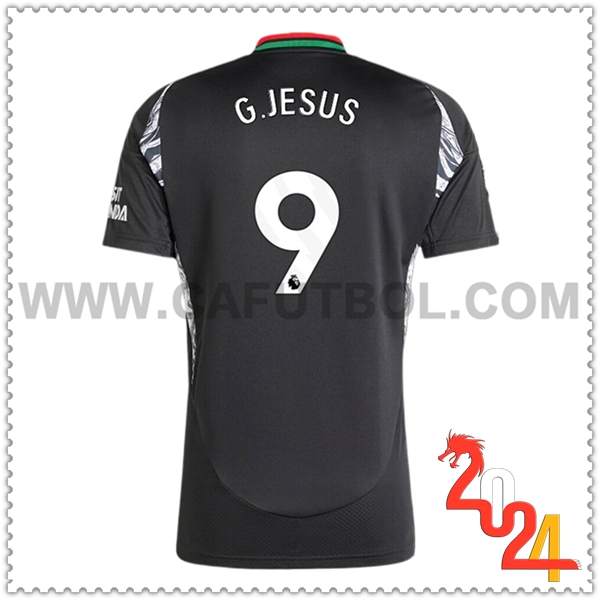 Segunda Camiseta Futbol Arsenal G.JESUS #9 2024 2025