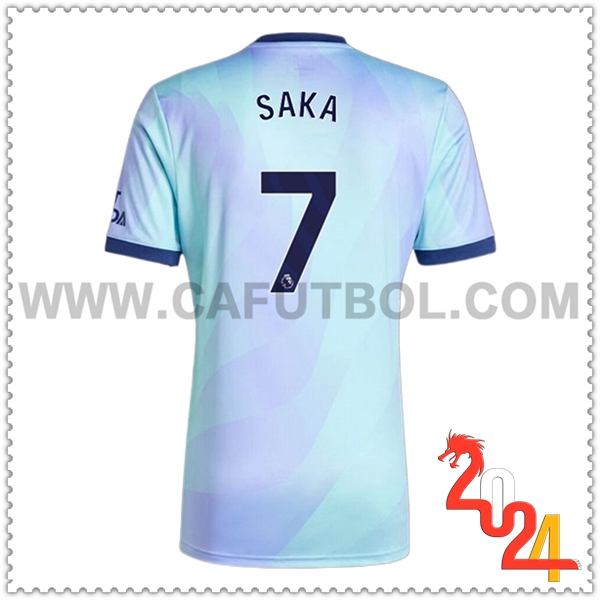 Tercero Camiseta Futbol Arsenal SAKA #7 2024 2025