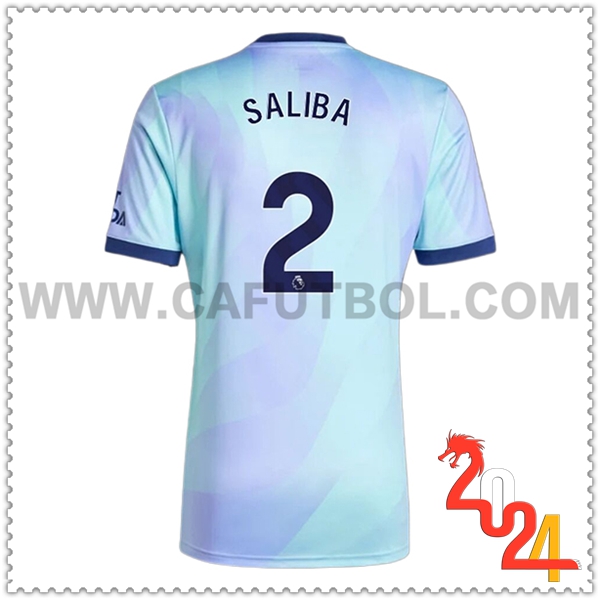 Tercero Camiseta Futbol Arsenal SALIBA #2 2024 2025