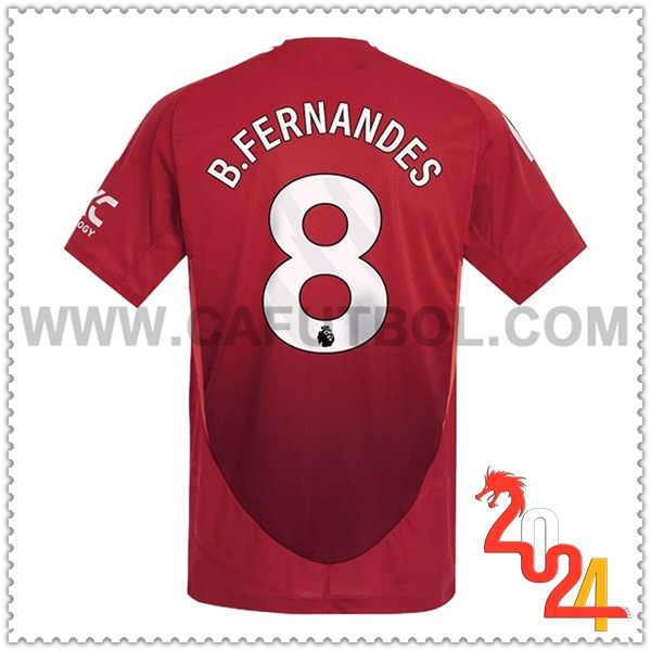 Primera Camiseta Futbol Manchester United B.FERNANDES #8 2024 2025