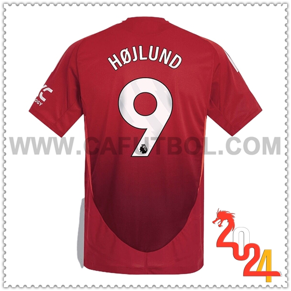 Primera Camiseta Futbol Manchester United HOJLUND #9 2024 2025