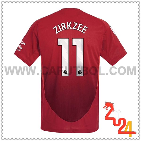 Primera Camiseta Futbol Manchester United ZIRKZEE #11 2024 2025