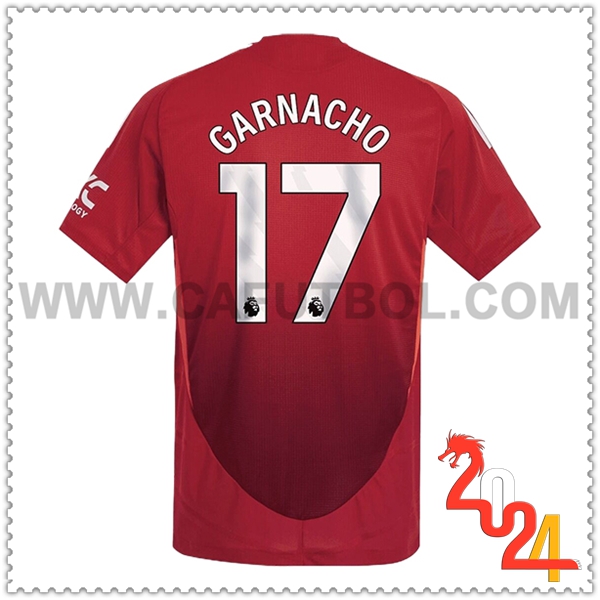 Primera Camiseta Futbol Manchester United GARNACHO #17 2024 2025