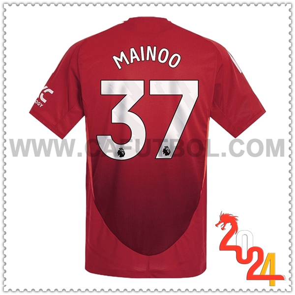 Primera Camiseta Futbol Manchester United MAINOO #37 2024 2025