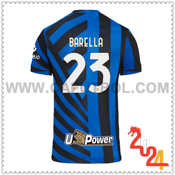 Primera Camiseta Futbol Inter Milan BARELLA #23 2024 2025