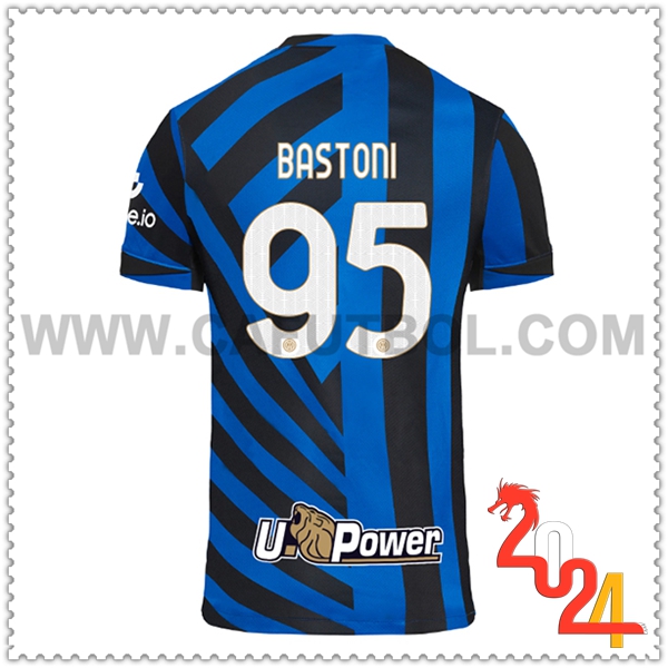 Primera Camiseta Futbol Inter Milan BASTONI #95 2024 2025