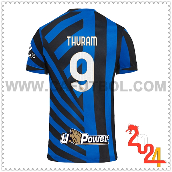 Primera Camiseta Futbol Inter Milan THURAM #9 2024 2025