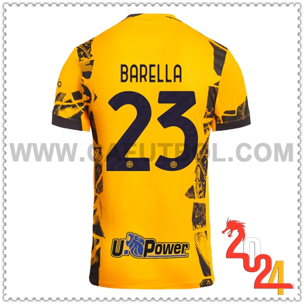 Tercero Camiseta Futbol Inter Milan BARELLA #23 2024 2025