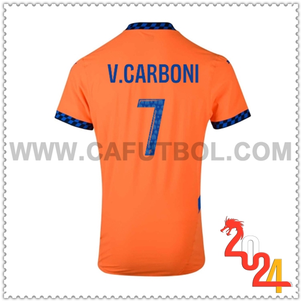 Tercero Camiseta Futbol Marsella OM V.CARBONI #7 2024 2025