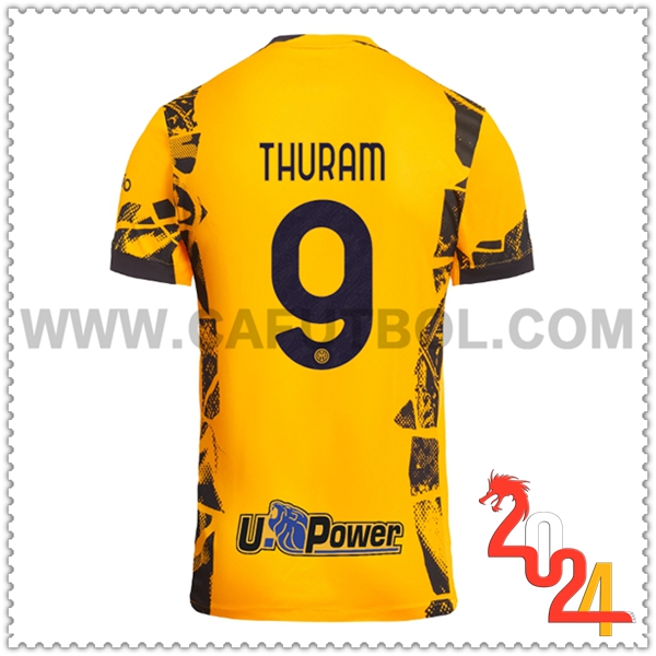 Tercero Camiseta Futbol Inter Milan THURAM #9 2024 2025