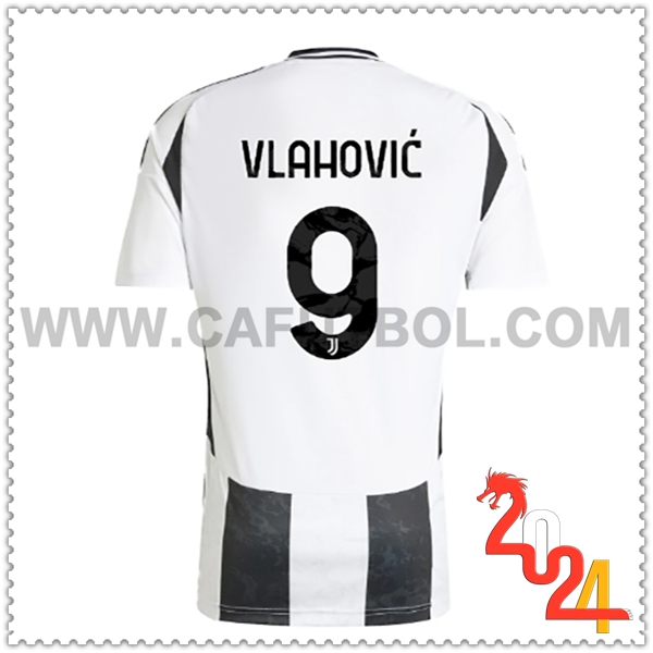 Primera Camiseta Futbol Juventus VLAHOVIC #9 2024 2025