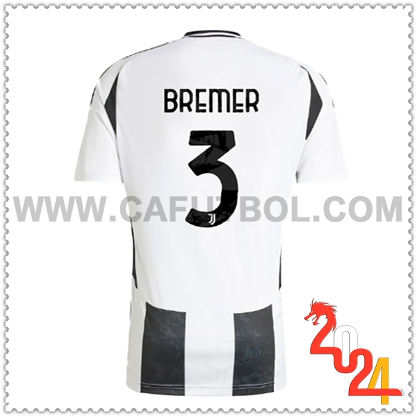 Primera Camiseta Futbol Juventus BREMER #3 2024 2025