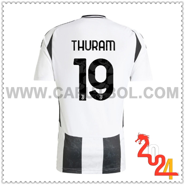 Primera Camiseta Futbol Juventus THURAM #19 2024 2025