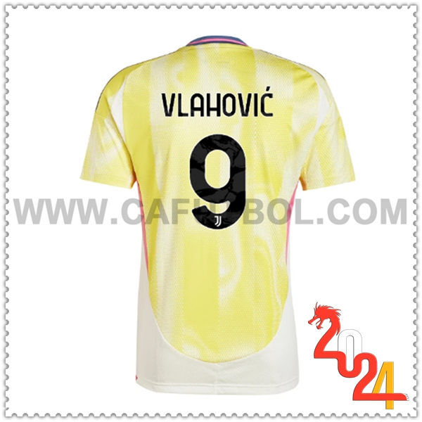 Segunda Camiseta Futbol Juventus VLAHOVIC #9 2024 2025