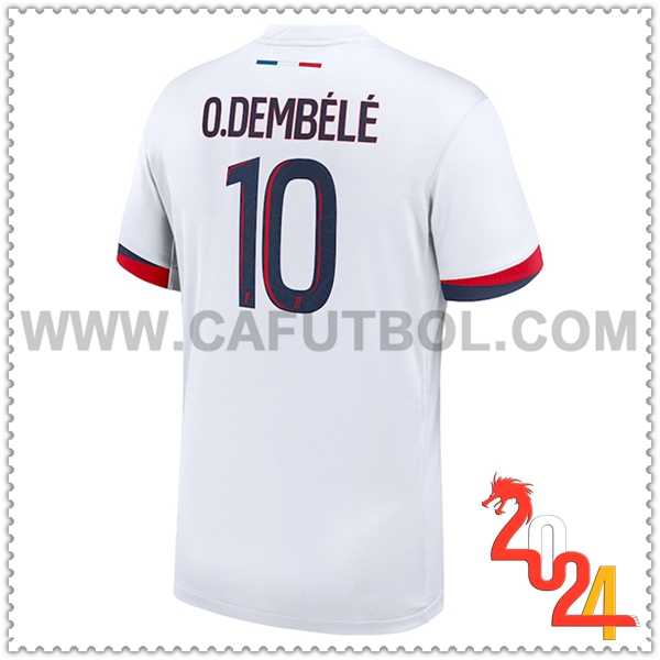 Segunda Camiseta Futbol PSG O.DEMBÉLÉ #10 2024 2025