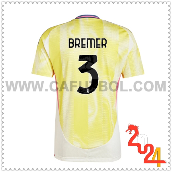 Segunda Camiseta Futbol Juventus BREMER #3 2024 2025