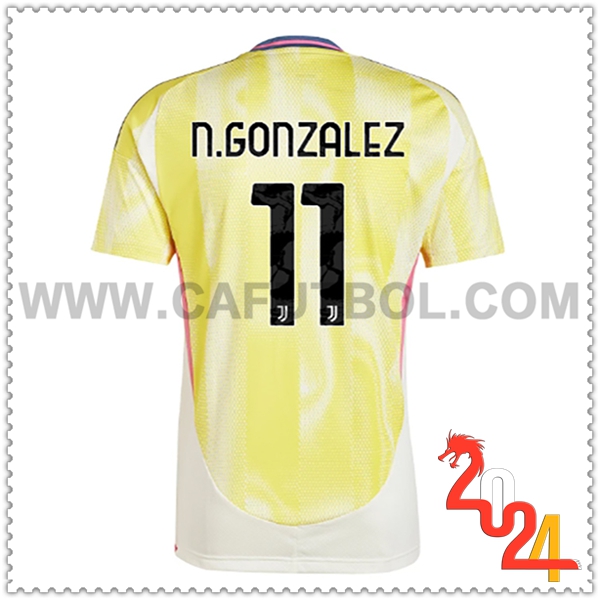 Segunda Camiseta Futbol Juventus N.GONZÁLEZ #11 2024 2025