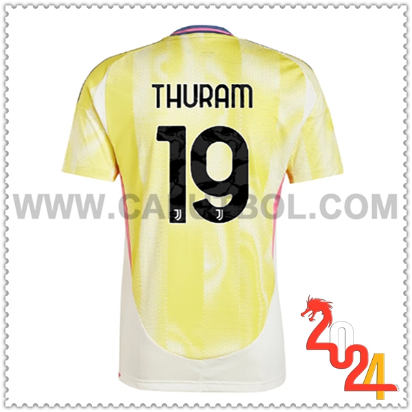 Segunda Camiseta Futbol Juventus THURAM #19 2024 2025