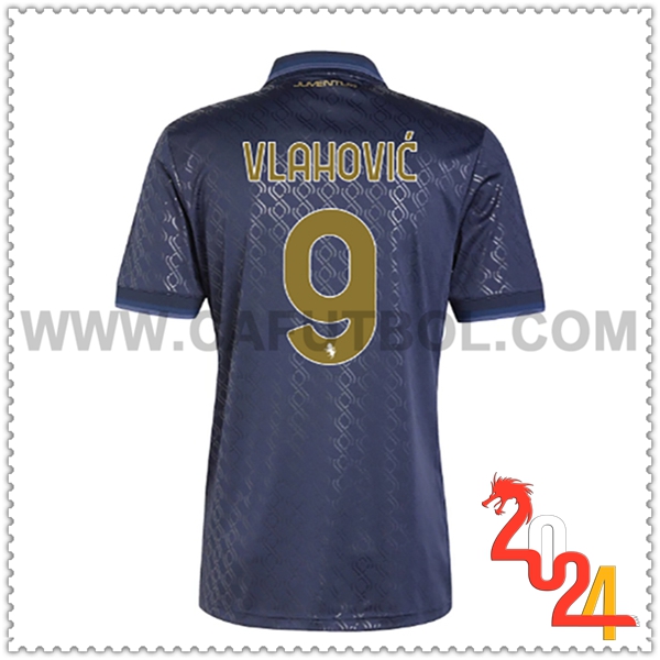 Tercero Camiseta Futbol Juventus VLAHOVIC #9 2024 2025