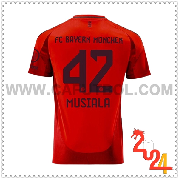 Primera Camiseta Futbol Bayern Munich MUSIALA #42 2024 2025