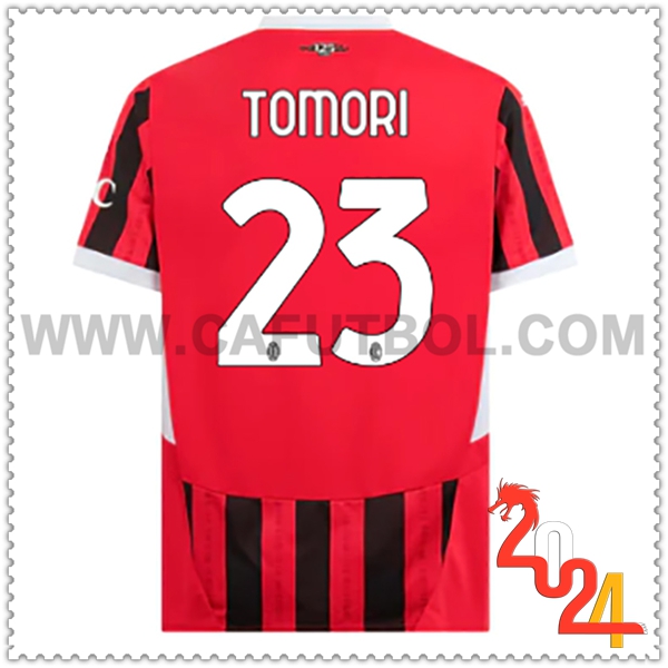 Primera Camiseta Futbol AC Milan TOMORI #23 2024 2025