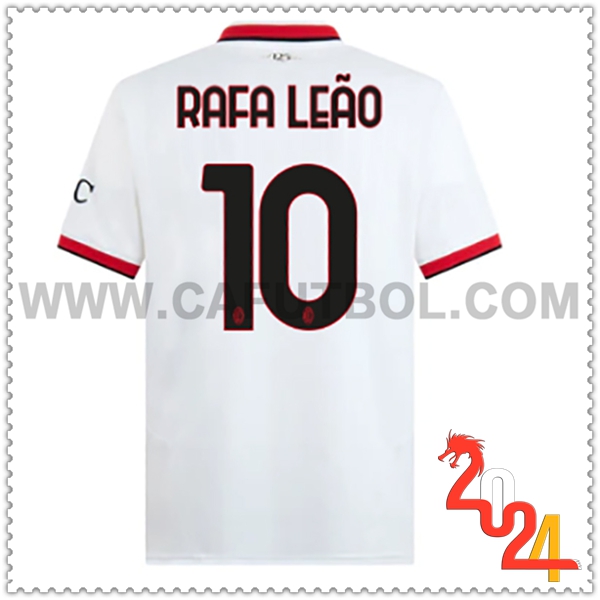 Segunda Camiseta Futbol AC Milan RAFAEL LEÃO #10 2024 2025