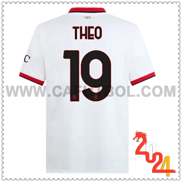 Segunda Camiseta Futbol AC Milan THEO #19 2024 2025