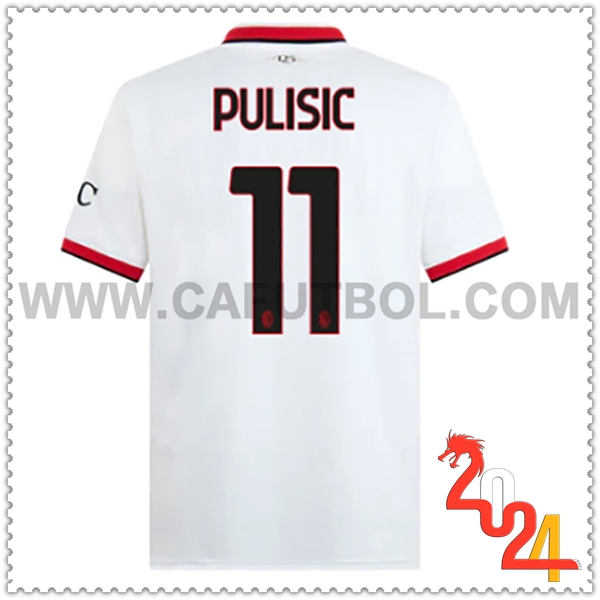 Segunda Camiseta Futbol AC Milan PULISIC #11 2024 2025