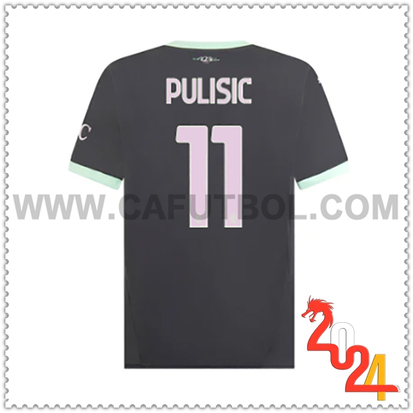 Tercero Camiseta Futbol AC Milan PULISIC #11 2024 2025