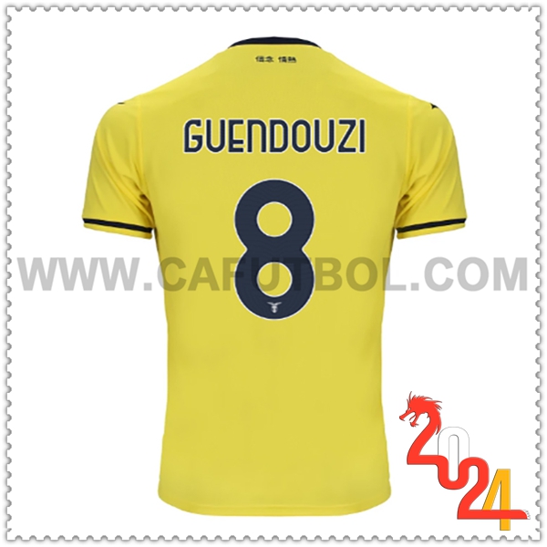 Segunda Camiseta Futbol SS Lazio GUENDOUZI #8 2024 2025