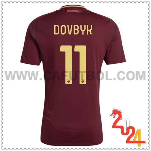 Primera Camiseta Futbol AS Roma DOVBYK #11 2024 2025