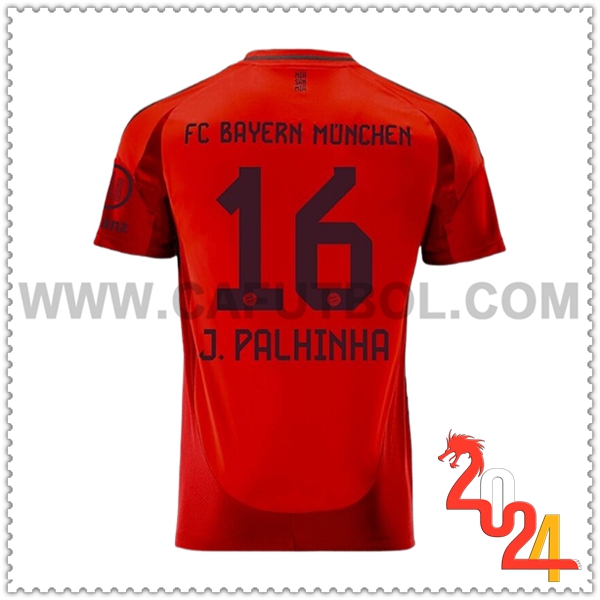 Primera Camiseta Futbol Bayern Munich J.PALHINHA #16 2024 2025