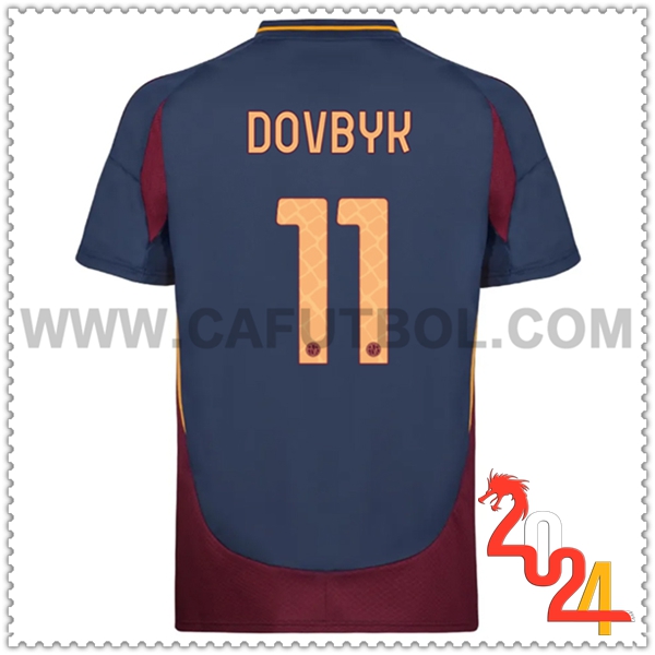 Tercero Camiseta Futbol AS Roma DOVBYK #11 2024 2025