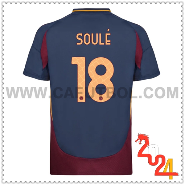 Tercero Camiseta Futbol AS Roma SOULÉ #18 2024 2025