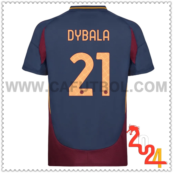 Tercero Camiseta Futbol AS Roma DYBALA #21 2024 2025